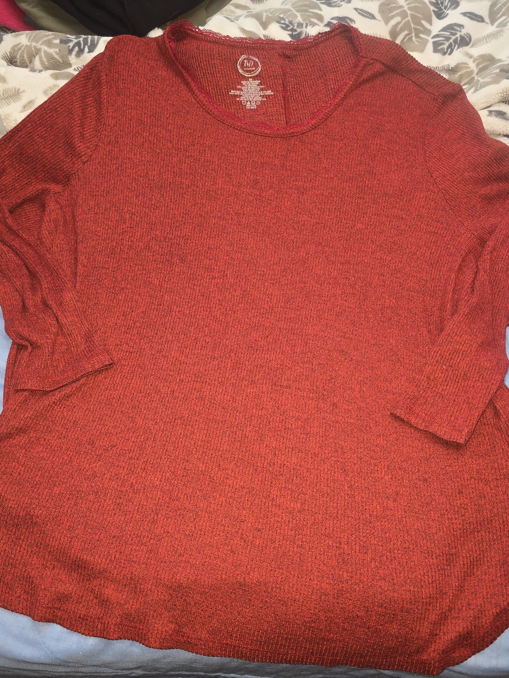 Maurices Red Womens Crewneck Sweater Plus Sz 4x